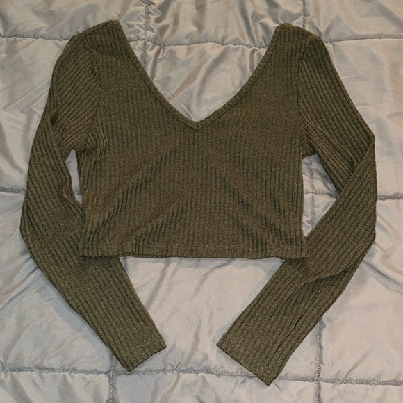 Long sleeve crop top - Picture 1 of 3